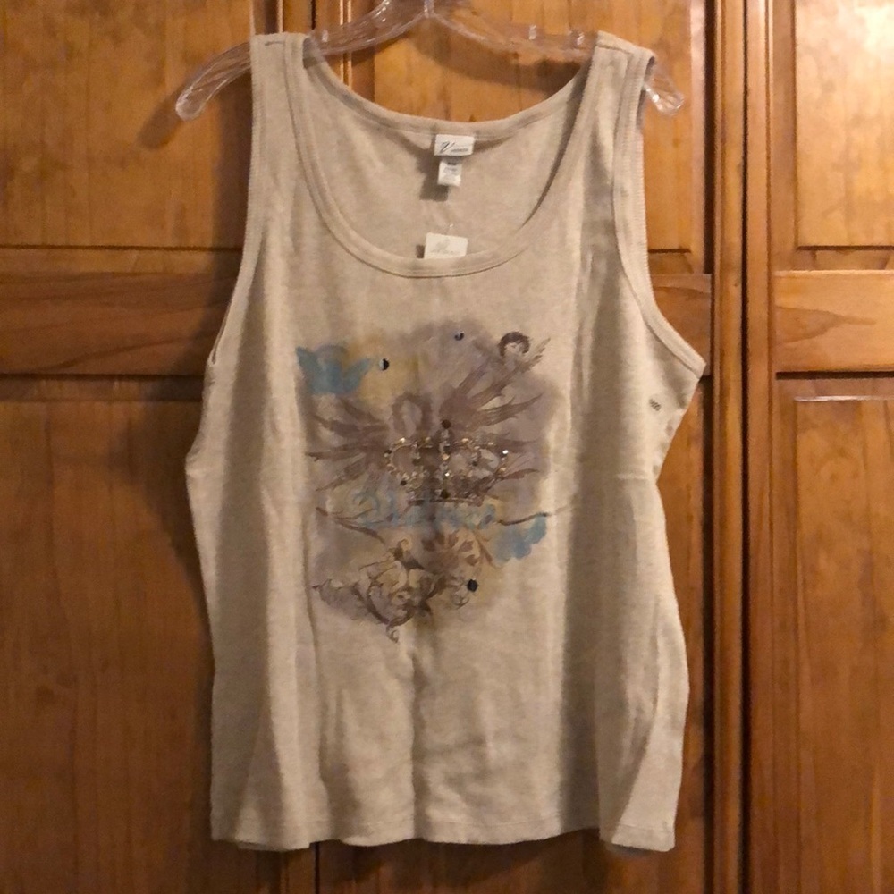 NWT Venezia Tan Tank Top Angel Princess Design 18/20